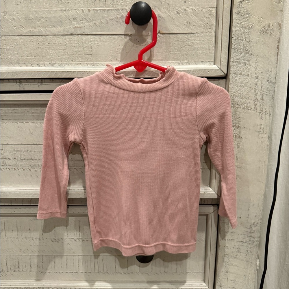 Angel Dear Pink Ribbed long sleeve shirt